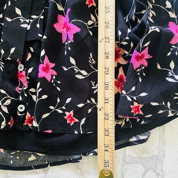 NWT Free People Black Combo Lighten Up Long Sleeve Belted Collared Mini Dress S - Picture 8 of 15